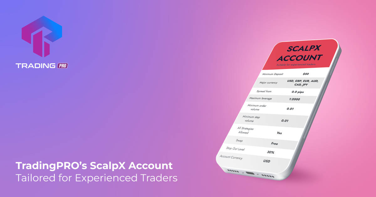 Tài khoản ScalpX của TradingPRO - Dành riêng cho các nhà giao dịch đã có kinh nghiệm