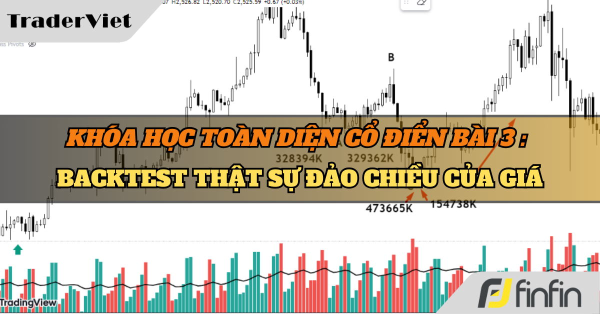 Khóa học Trading toàn diện Bài 3 : Backtest thật sự đảo chiều của giá