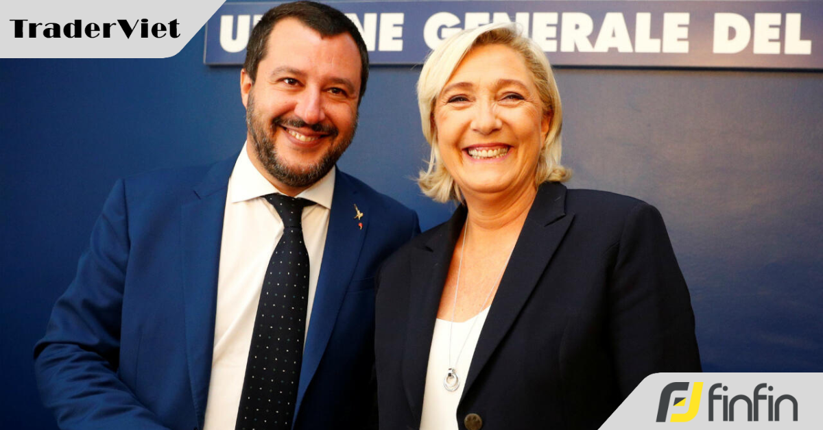 Tin nóng tài chính đầu ngày 09/07 - Bà Le Pen và ông Salvini sẽ tham gia Liên minh EU cực hữu mới