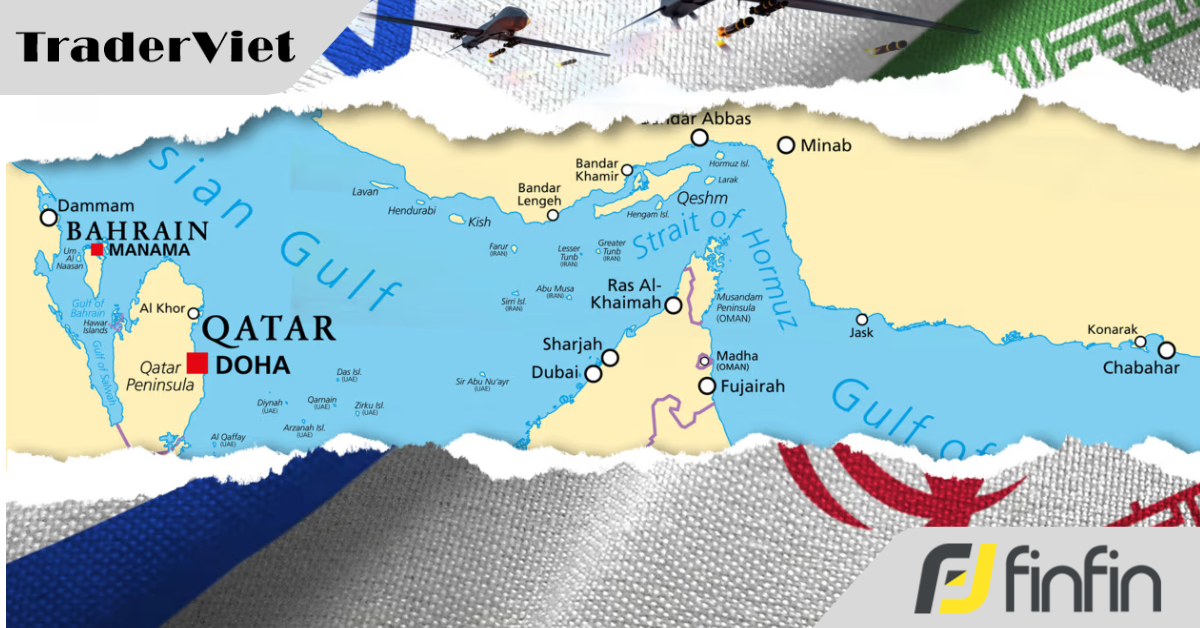 Tình trạng gián đoạn lưu thông tại eo biển Hormuz qua một biểu đồ