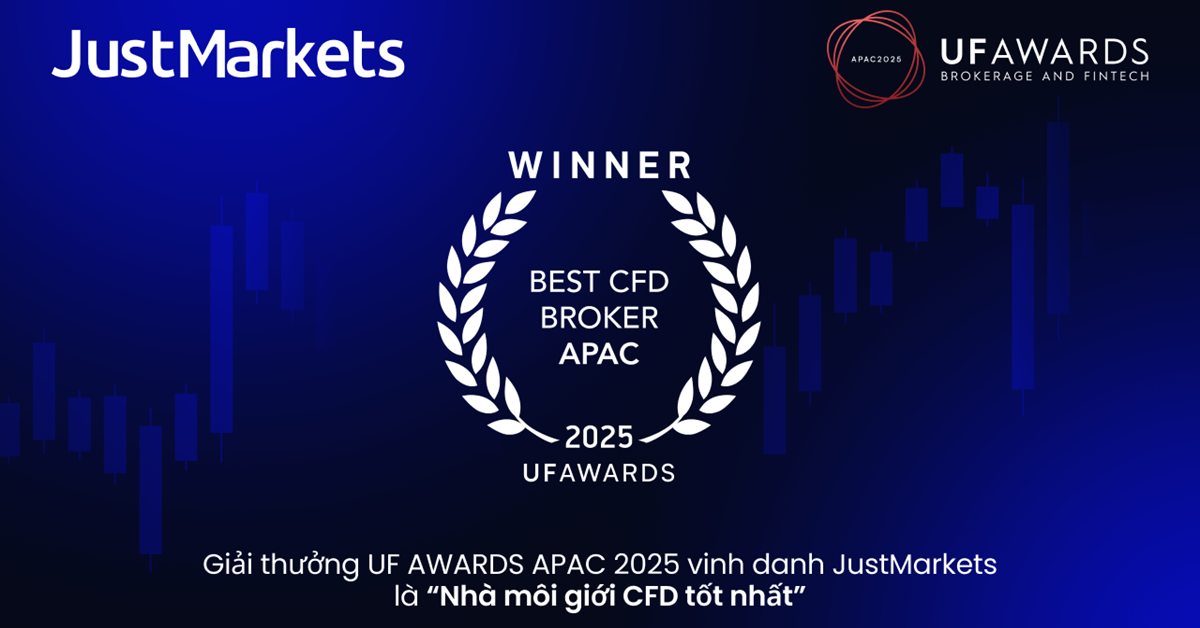 Giải thưởng UF AWARDS APAC 2025 vinh danh JustMarkets là “Nhà môi giới CFD tốt nhất”