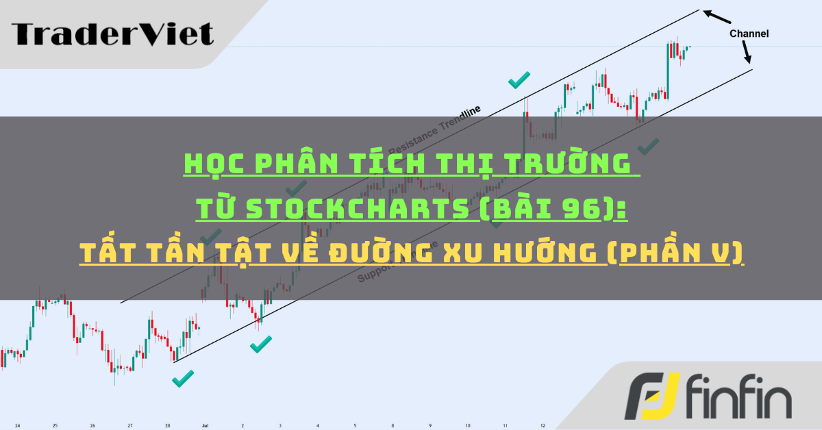 Học phân tích thị trường từ Stockcharts (Bài 96): Tất tần tật về đường xu hướng (phần v)