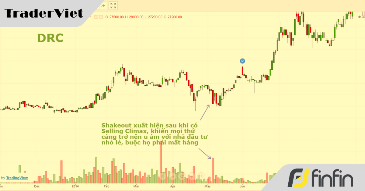 Shake out: Cơ hội tuyệt vời đến từ phương pháp Wyckoff VSA