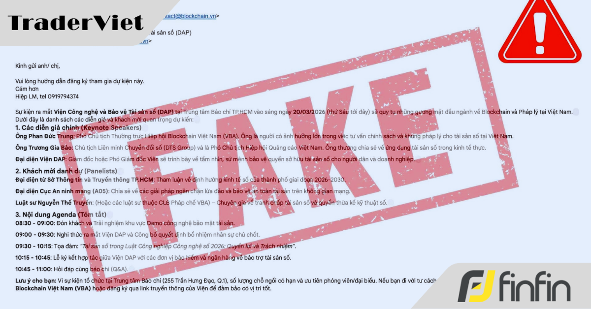Hiệp hội Blockchain và Tài sản số Việt Nam phát cảnh báo khẩn tới toàn bộ nhà đầu tư