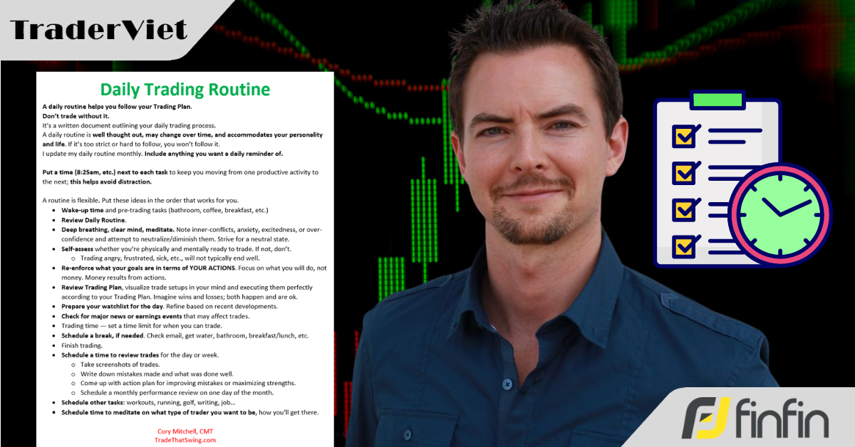 Những thói quen hàng ngày đã giúp Cory Mitchell cải thiện giao dịch, kỷ luật và cuộc sống của mình