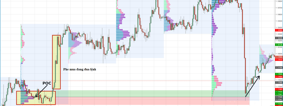 Chiến lược giao dịch lần theo dòng tiền lớn với Market Profile