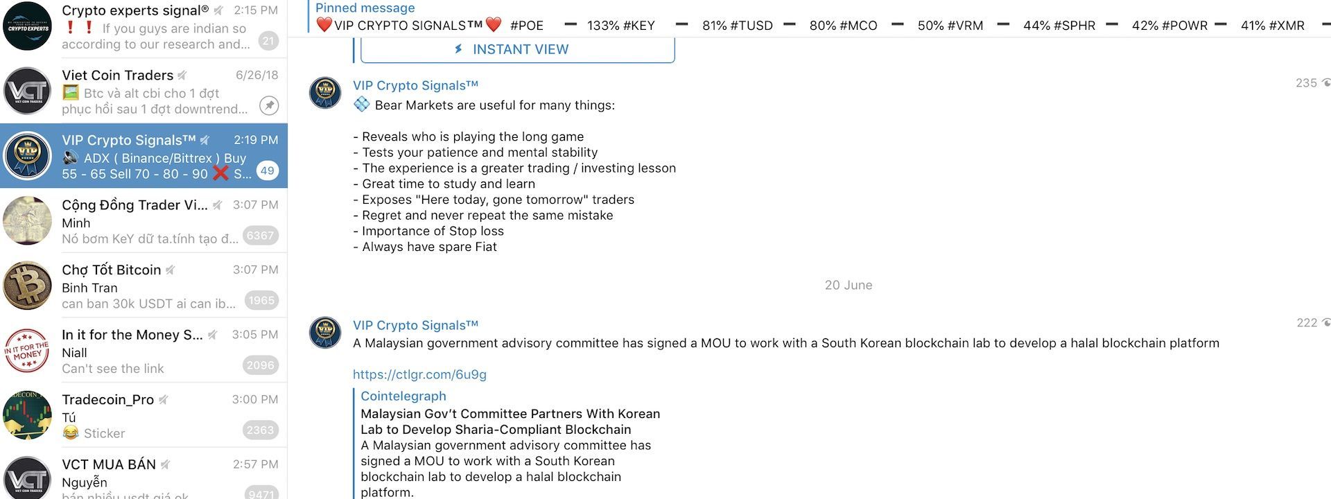 Chuyện một Crypto Trader trade theo các nhóm tín hiệu Telegram và cái kết