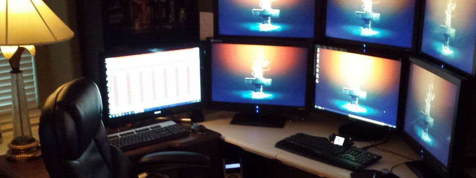 Bàn làm việc đẹp của Trader toàn cầu