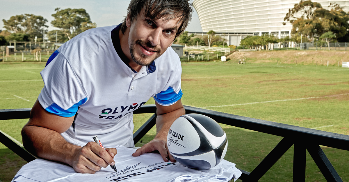 Ngôi sao bóng bầu dục Eben Etzebeth trở thành Đại sứ thương hiệu của Olymp Trade