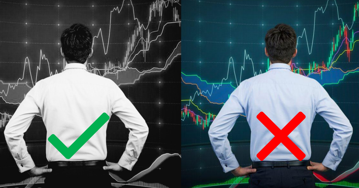 Tại sao Trader nên sử dụng một biểu đồ đen trắng thay vì những cây nến xanh đỏ?