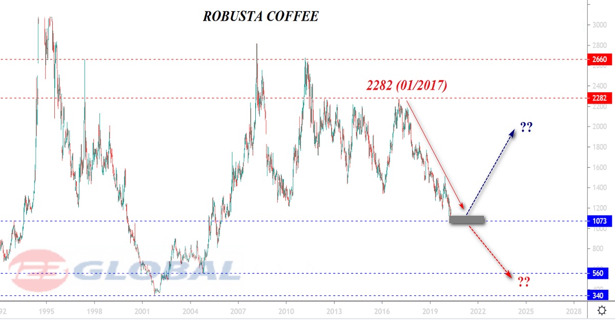 Nhận Định Xu Hướng Giá Cà Phê Robusta 07/2020 Trung Hạn Dưới 1 Năm