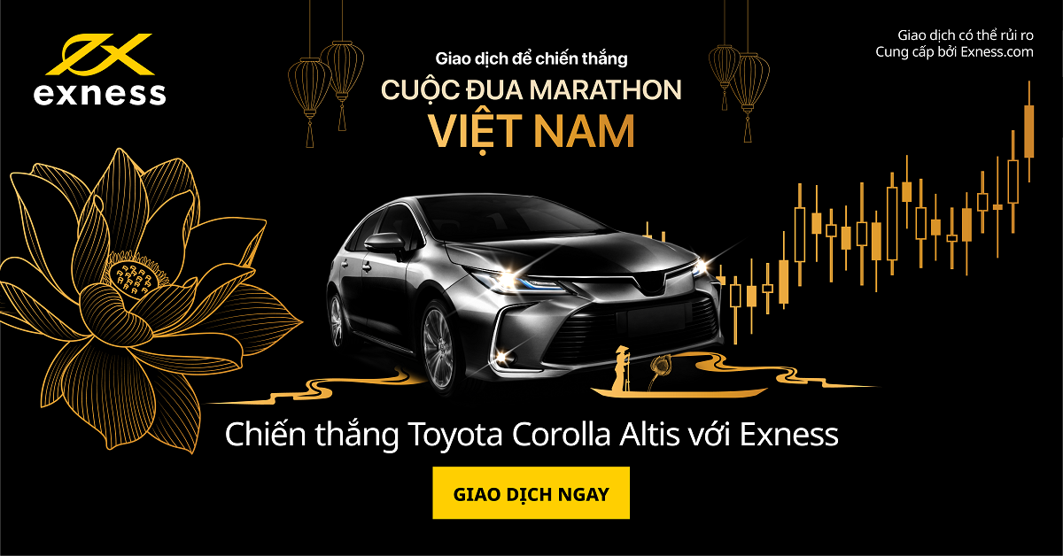 Exness đang tổ chức Cuộc đua Marathon về giao dịch dành cho khách hàng Việt giải thưởng cực lớn