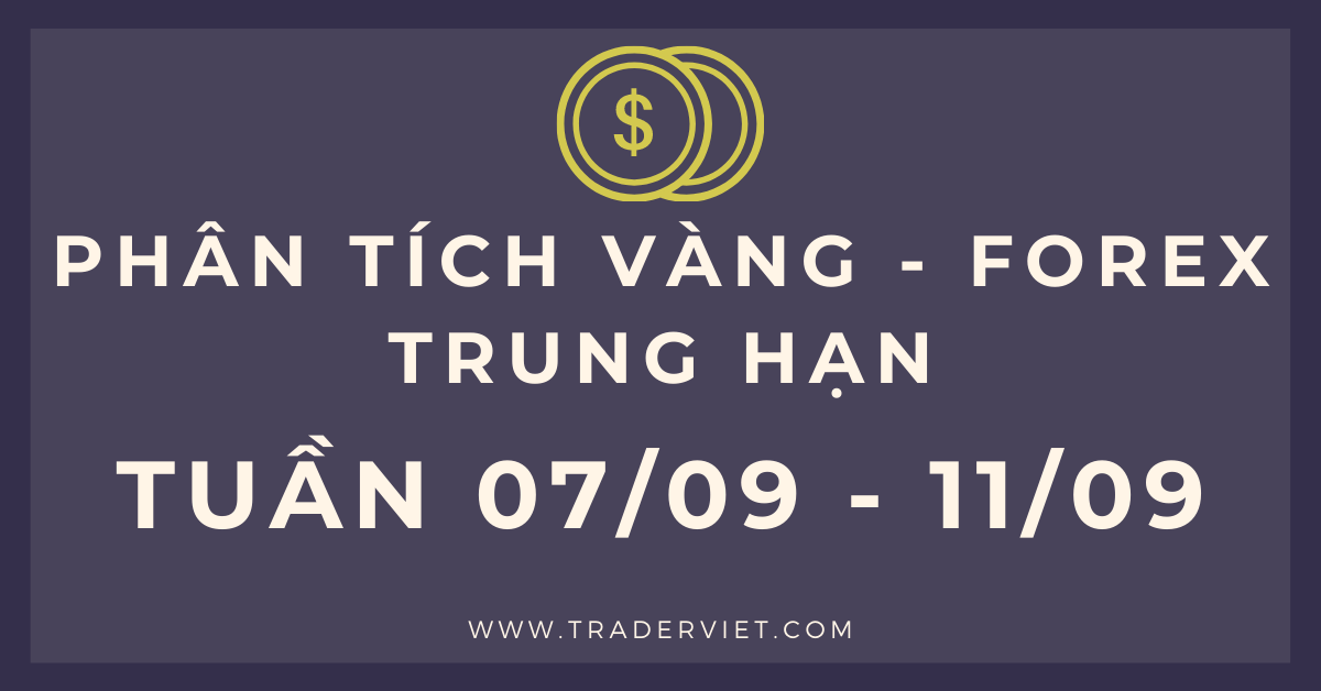 Phân tích VÀNG và FOREX TRUNG HẠN tuần 07/09-11/09: Xu hướng và mô hình biểu đồ cần lưu ý