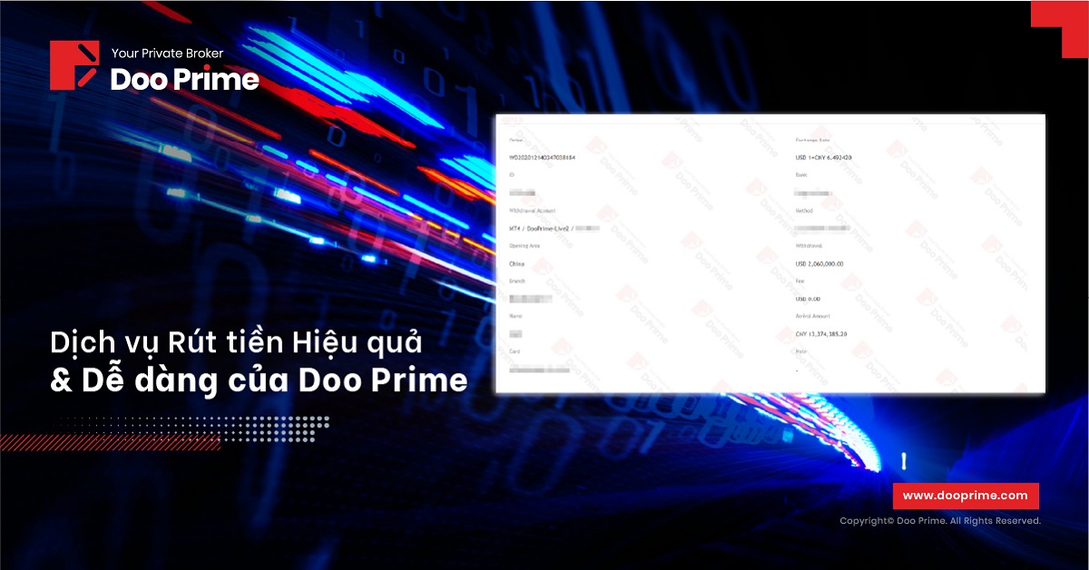 Dịch vụ Rút tiền Hiệu quả & Dễ dàng của Doo Prime