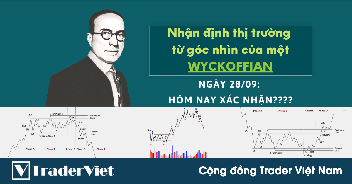 Nhận định Thị Trường dưới góc nhìn của một Wyckoffian - 28/9: Hôm nay xác nhận????