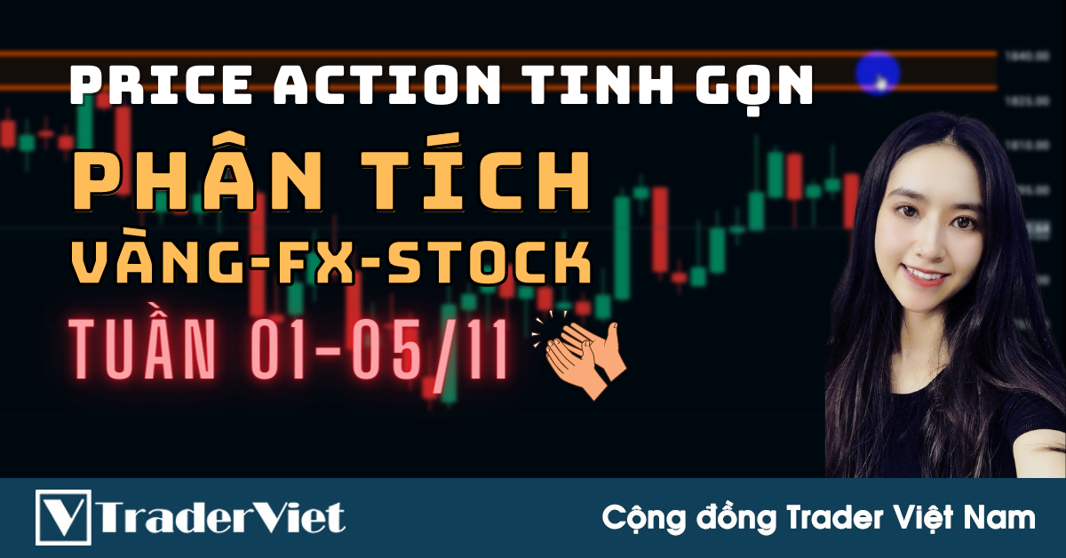 Phân Tích VÀNG-FOREX-STOCK Tuần 01-05/11 Theo Phương Pháp Price Action Tinh Gọn