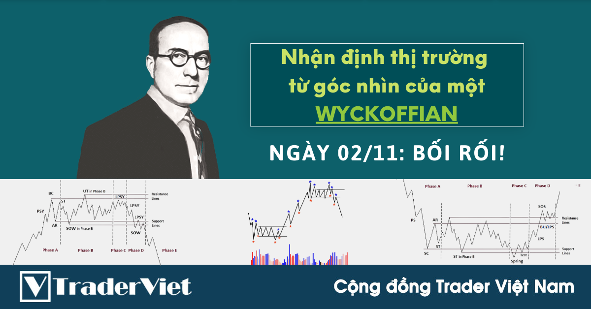 Nhận định Thị Trường dưới góc nhìn của một Wyckoffian - 02/11: Bối rối!