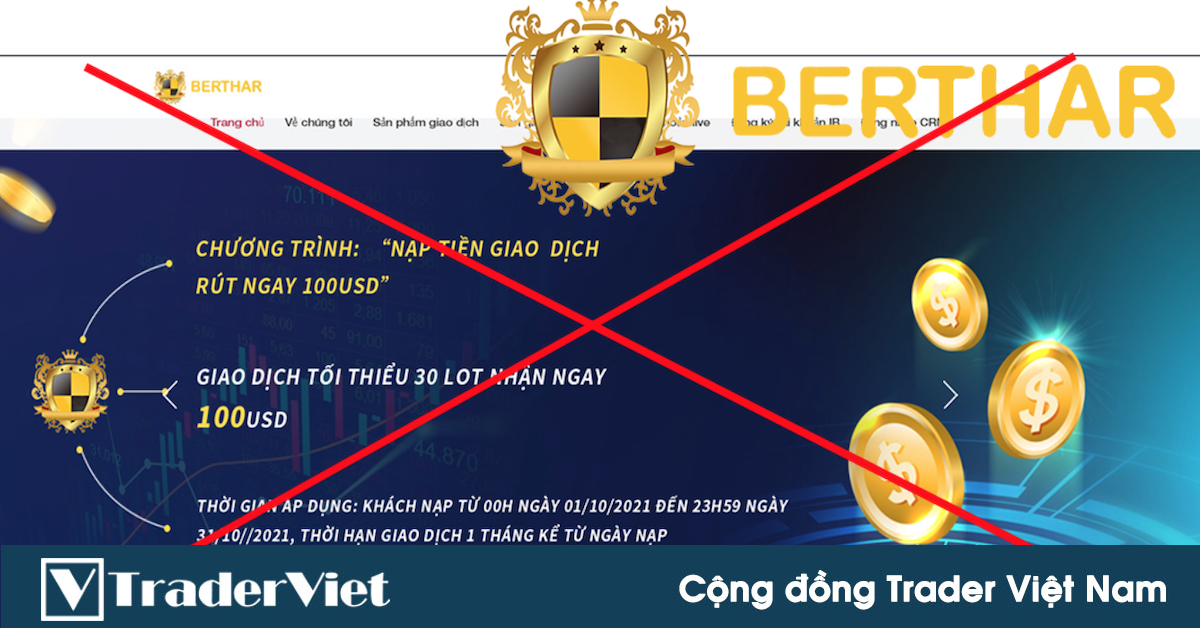 Cảnh báo sàn giao dịch BERTHAR “ôm” tiền của nhà đầu tư bỏ trốn!