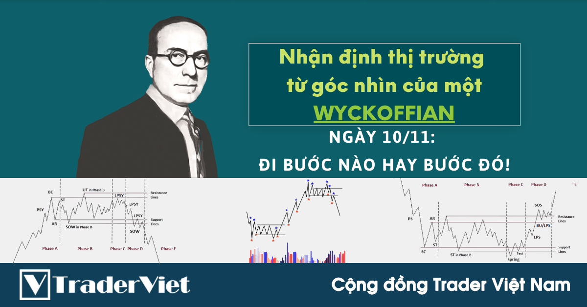Nhận định Thị Trường dưới góc nhìn của một Wyckoffian - 10/11: Đi bước nào hay bước đó!
