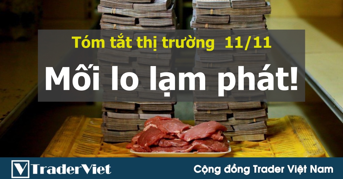 Tóm tắt diễn biến thị trường sau phiên Mỹ - đầu phiên Á ngày 11/11: Đã đến lúc thực sự lo lắng về lạm phát!