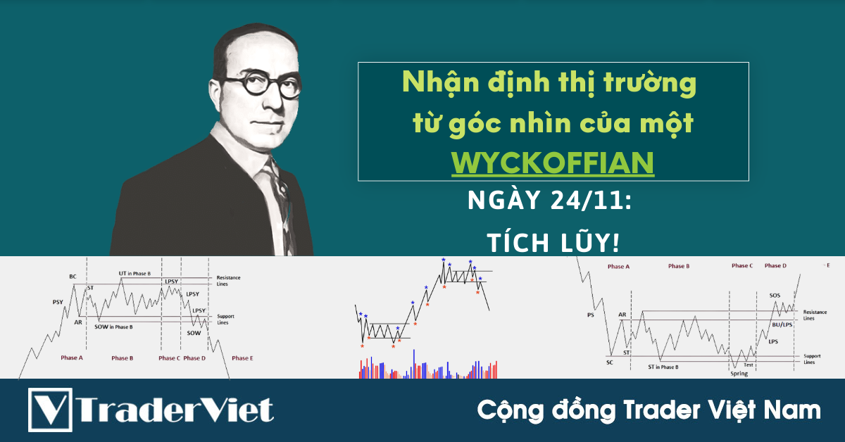 Nhận định Thị Trường theo Phương pháp Wyckoff của một Wyckoffian - 24/11: Tích lũy!