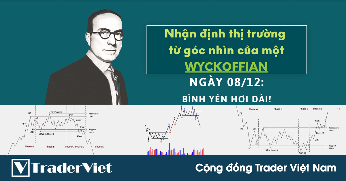 Nhận định Thị Trường theo Phương pháp Wyckoff của một Wyckoffian - 08/12: Bình yên có vẻ kéo hơi dài!