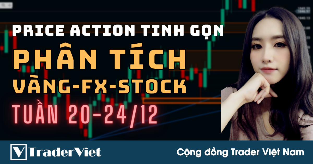 Phân Tích VÀNG-FOREX-STOCK Tuần 20-24/12 Theo Phương Pháp Price Action Tinh Gọn