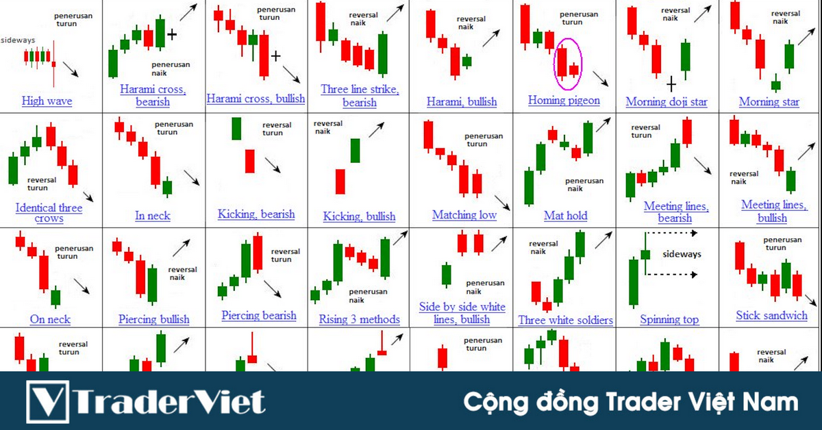 Top 5 mô hình nến đảo chiều cơ bản nhất trader cần nắm