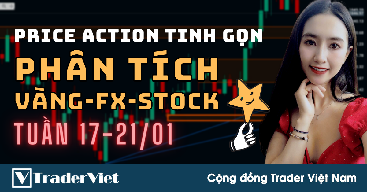Phân Tích VÀNG-FOREX-STOCK Tuần 17-21/01 Theo Phương Pháp Price Action Tinh Gọn