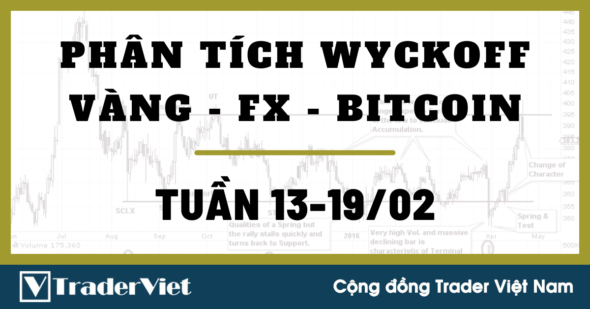 Phân Tích VÀNG-FOREX-BITCOIN Tuần 13-19/02 Theo Phương Pháp WYCKOFF