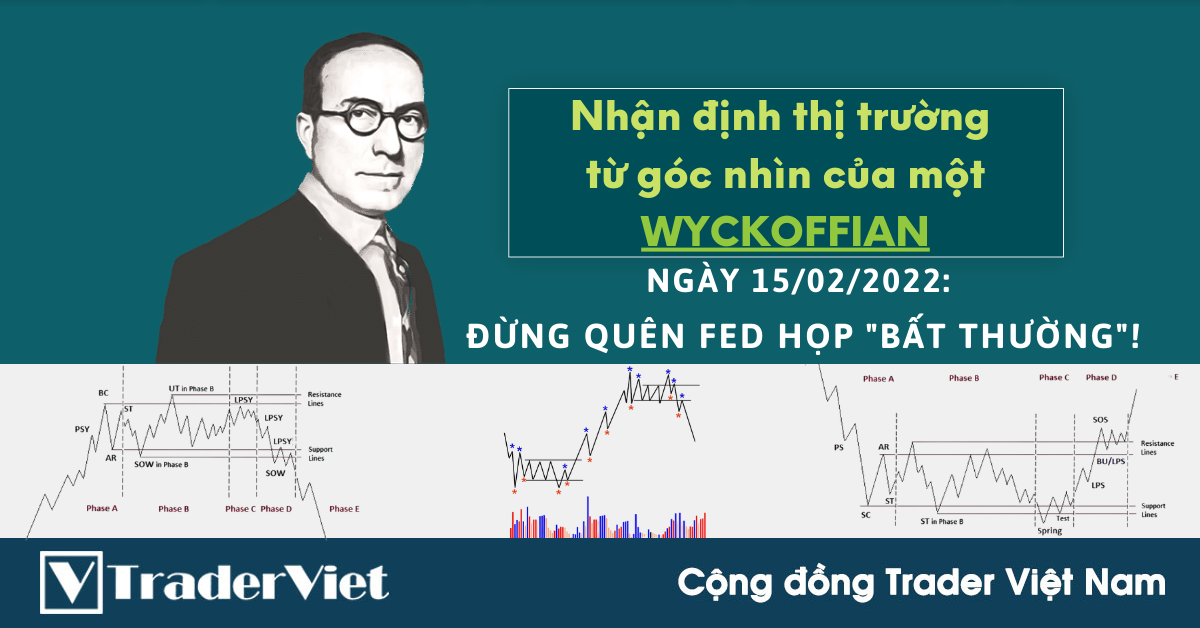 Nhận định thị trường dưới góc nhìn Phương pháp Wyckoff - 15/02/2022 - Đừng quên FED họp "bất thường"!