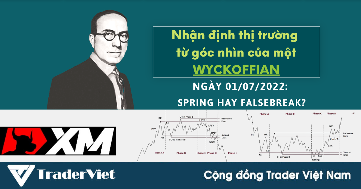 Nhận định Thị trường dưới góc nhìn Phương pháp Wyckoff - 01/07/2022: Spring hay False-break?