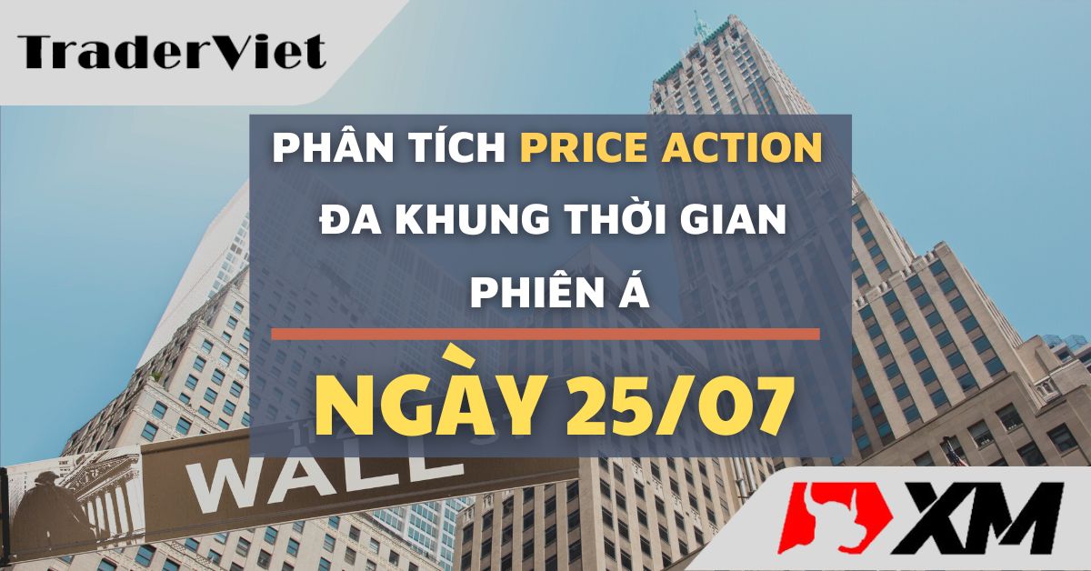 Phân tích Forex và Vàng hôm nay 25/7 - Phiên Á - Phân tích Price action Đa khung thời gian