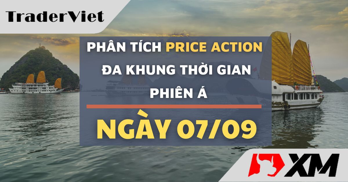 Phân tích Forex và Vàng hôm nay (Ngày 07/09) - Phiên Á - Phân tích Price action Đa khung thời gian